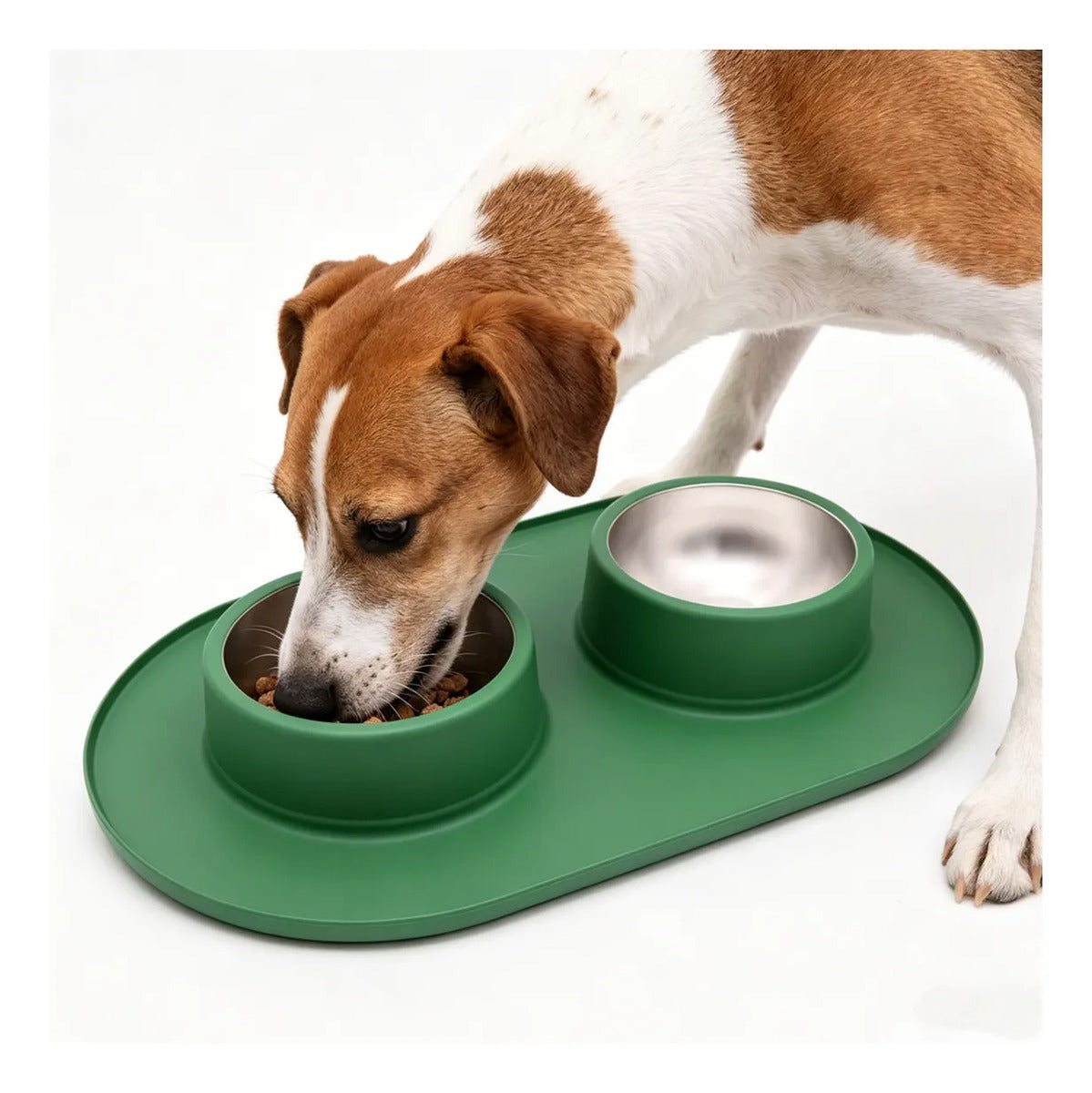 Pet Spill-proof Stainless Steel Double Bowl
