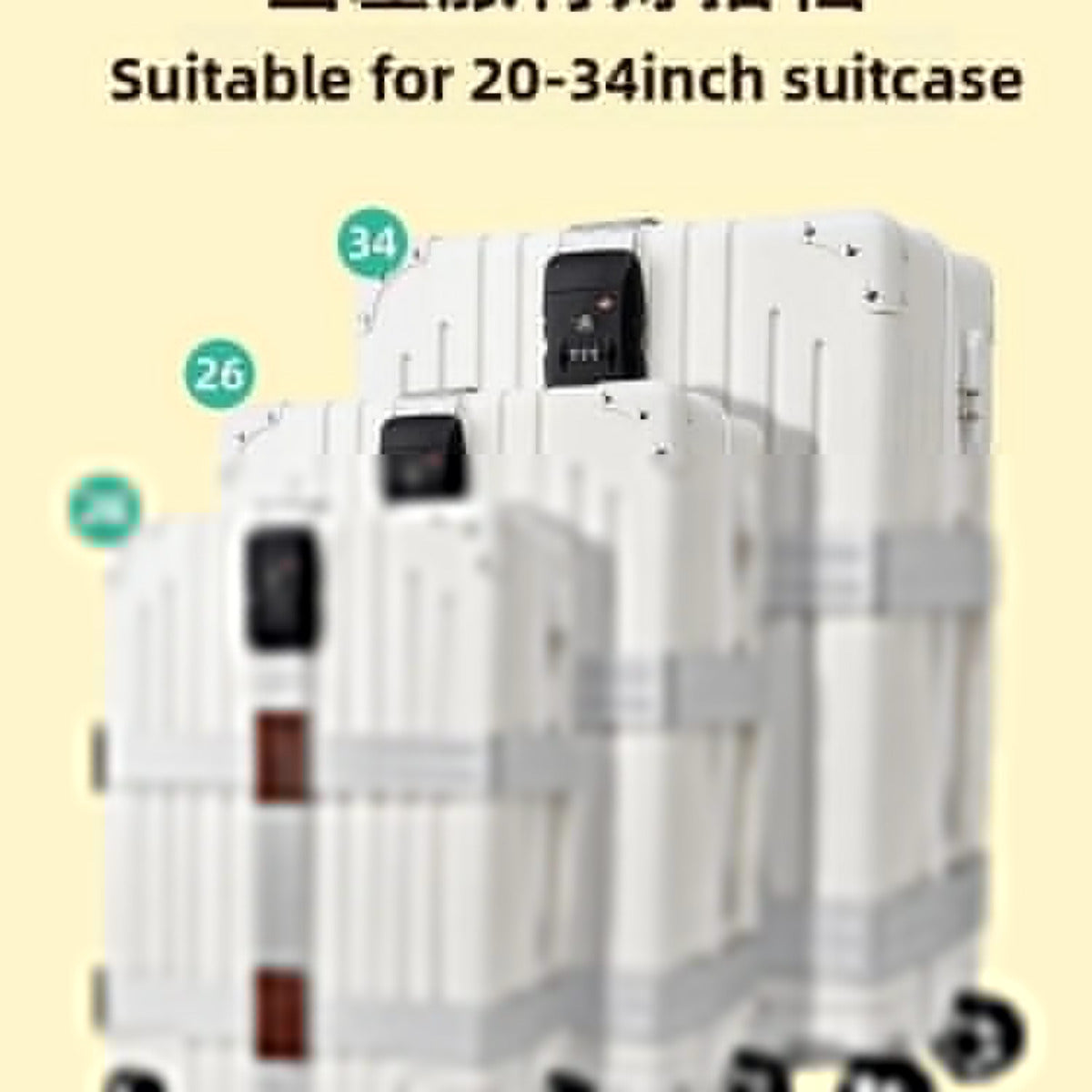 Tsa-approved Lock Cross Luggage Strap Suitcase Belt
