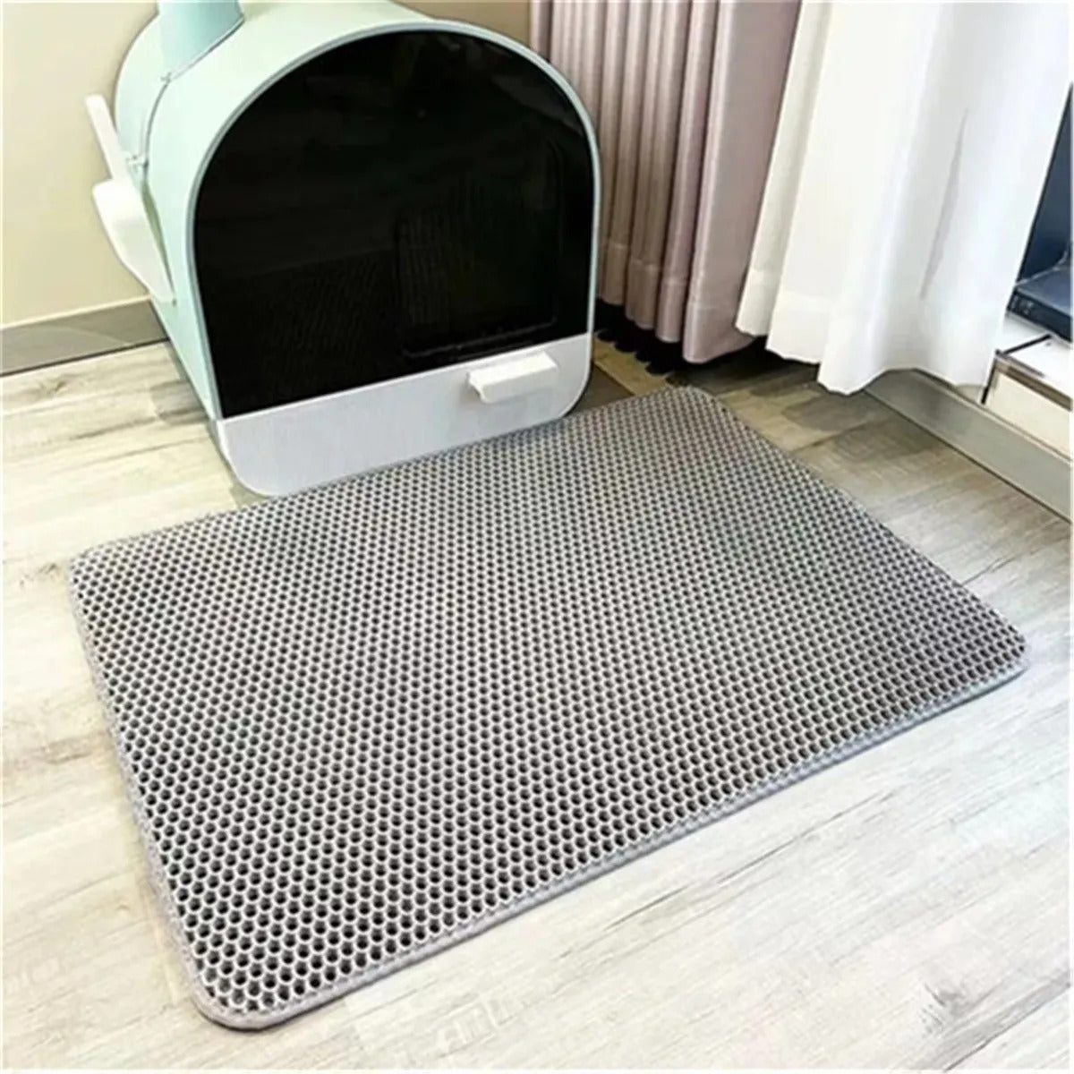 Waterproof & Non-slip Honeycomb Cat Litter Trapping Mat