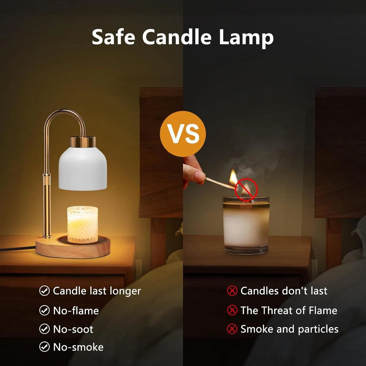 Aroma Wax Melting Lamp  Bedroom Ambient Table Lamp