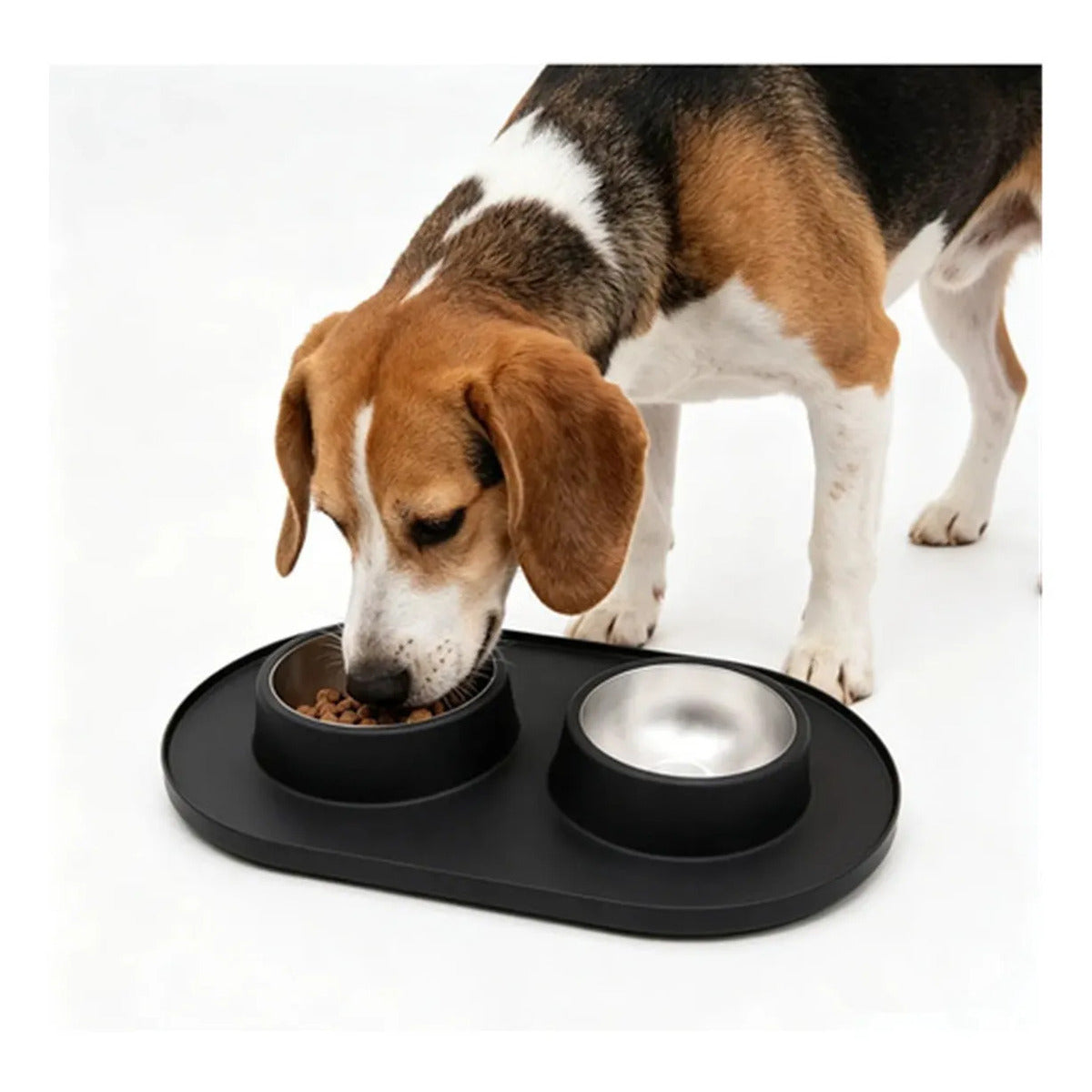 Pet Spill-proof Stainless Steel Double Bowl