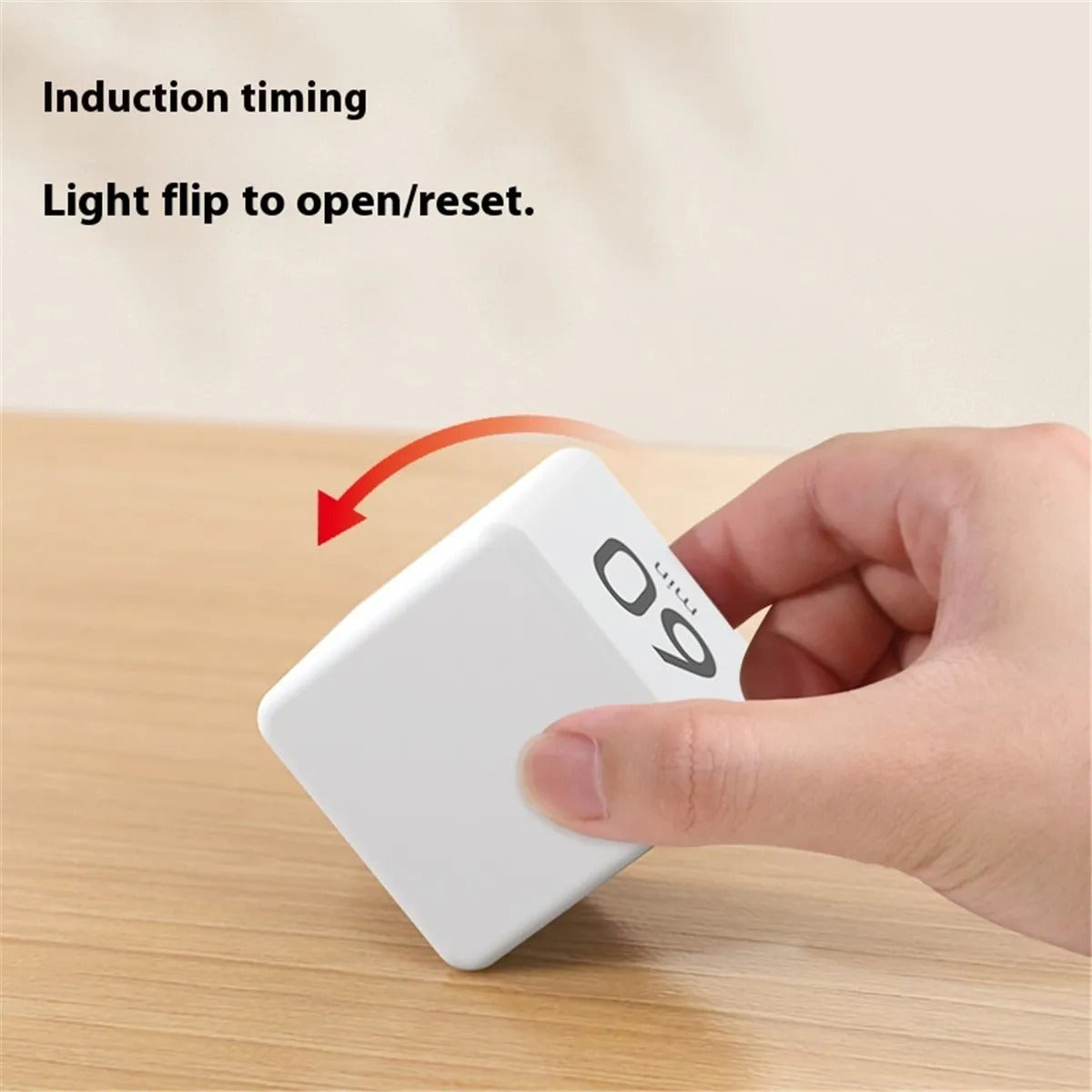 Gravity Sensing Flip Cube Timer - Digital Pomodoro Timer