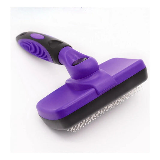 One-click Self-cleaning Slicker Brush For Dogs & Cats