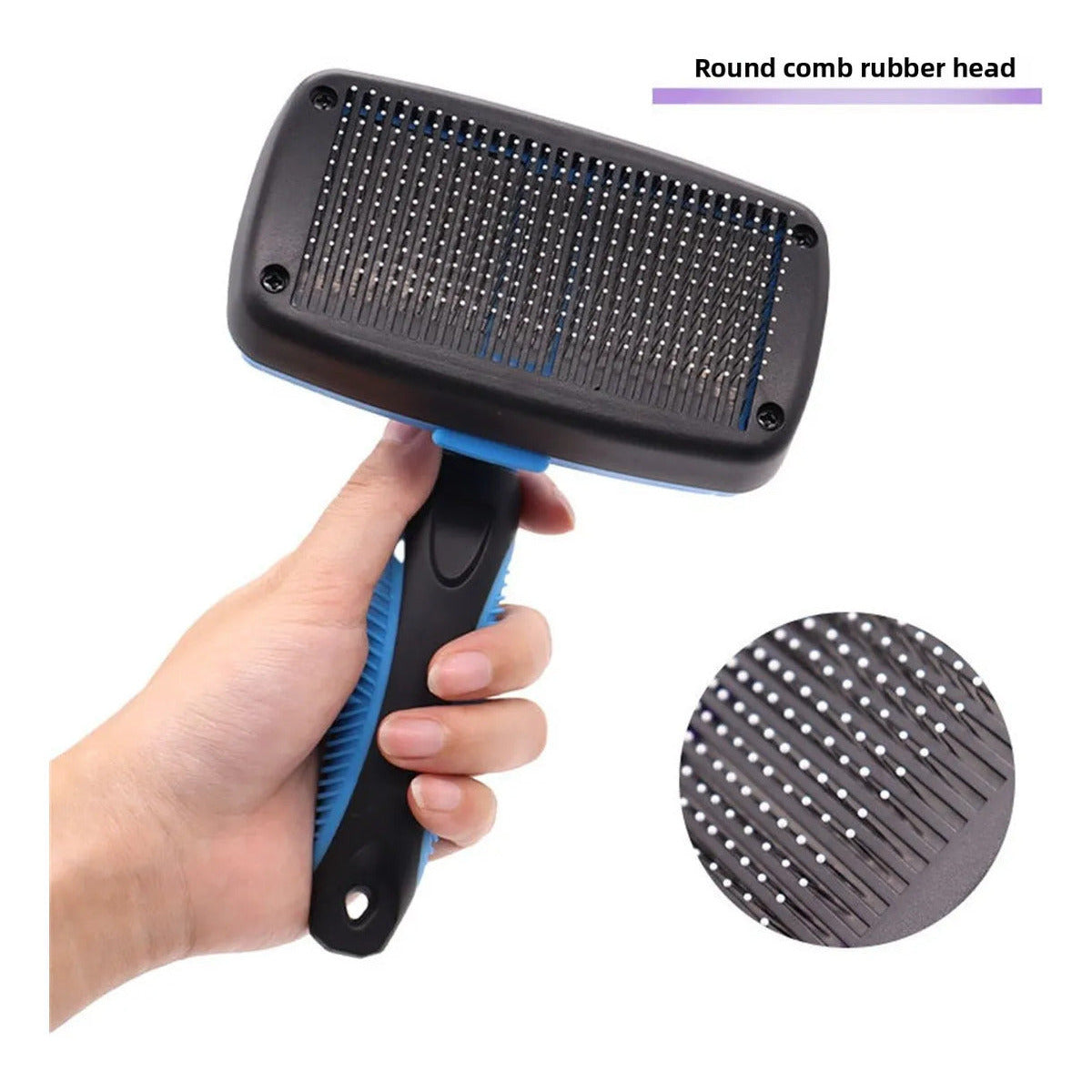 One-click Self-cleaning Slicker Brush For Dogs & Cats