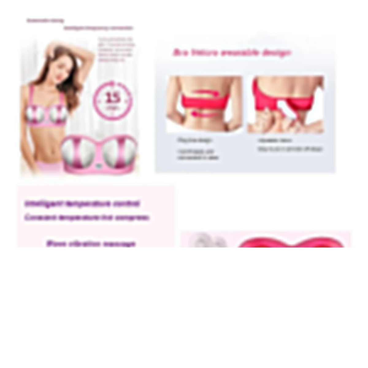 Wireless Electric Breast Massager With Intelligent Vibration