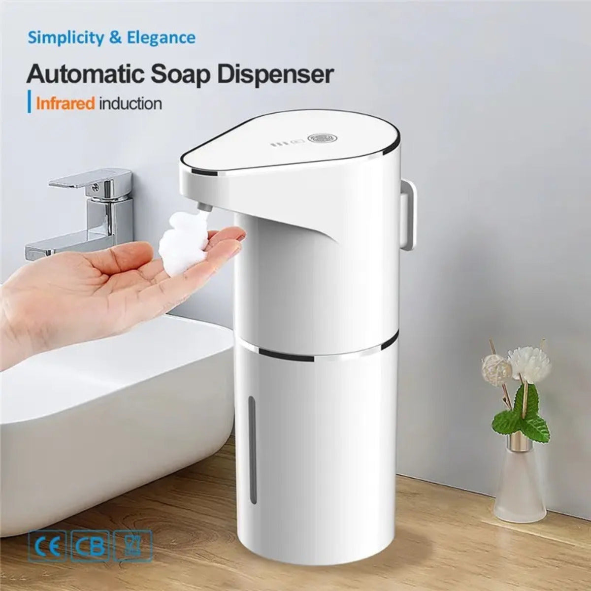 Automatic Touch Free Soap Dispenser For Travel And Home Use