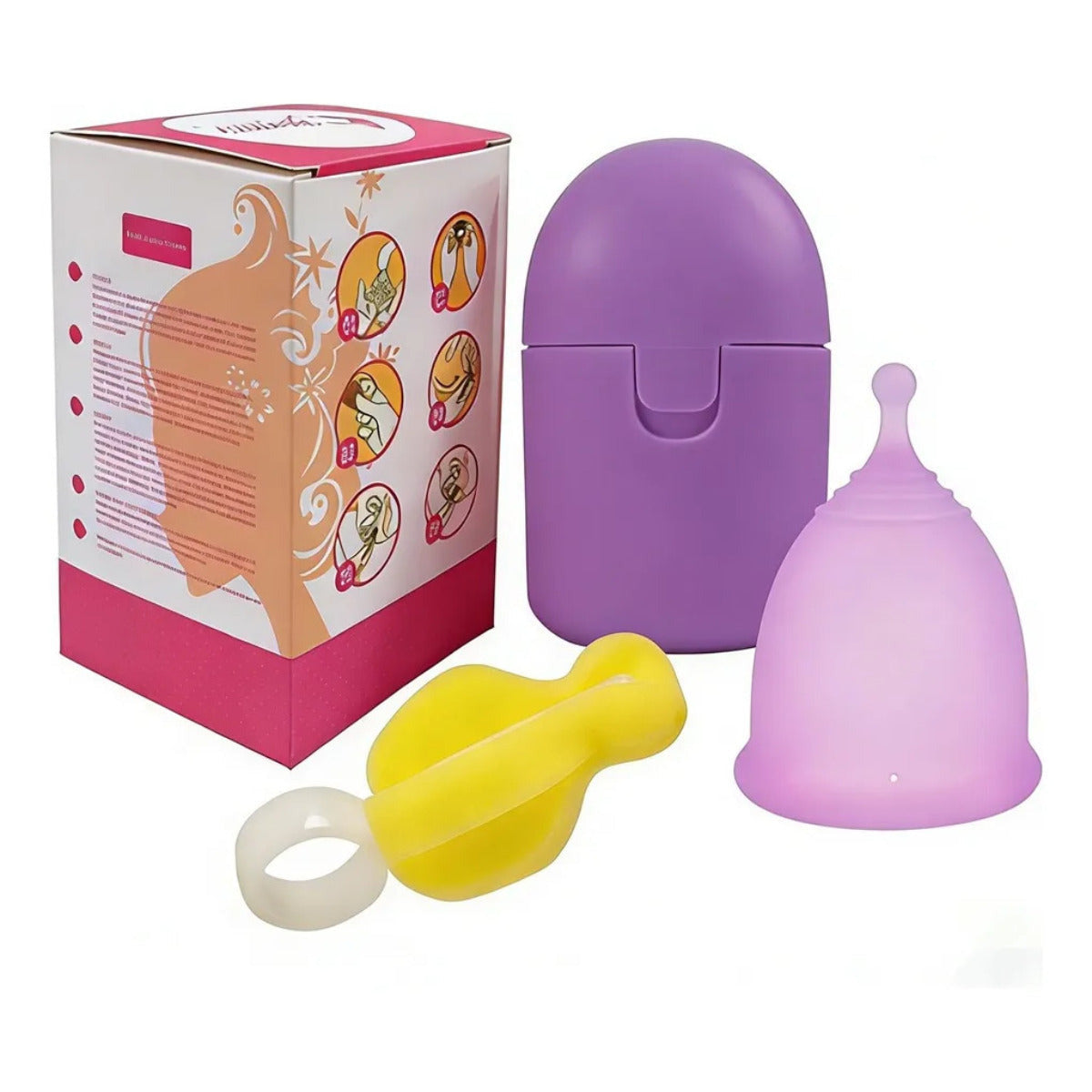 Medical-grade Silicone Menstrual Cup Set With Storage Case