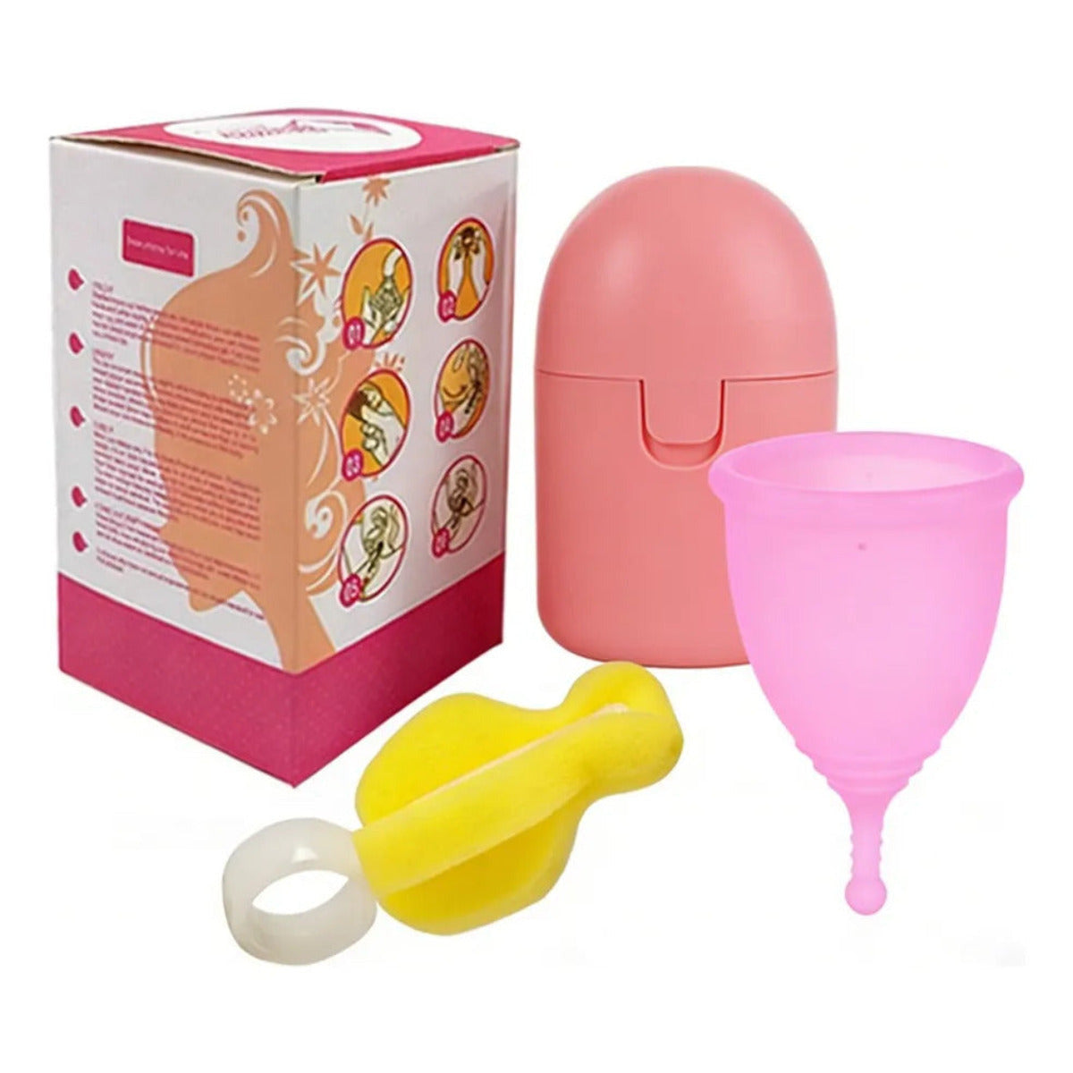 Reusable Menstrual Cup with Storage Case - Eco-Friendly Feminine Care Set
