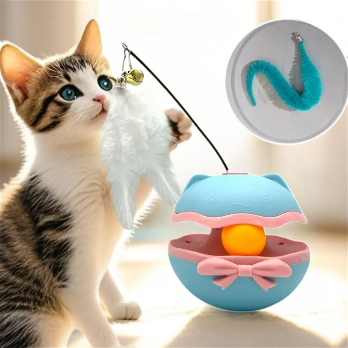 Smart Rotating Electric Cat Toy (clamshell Model)