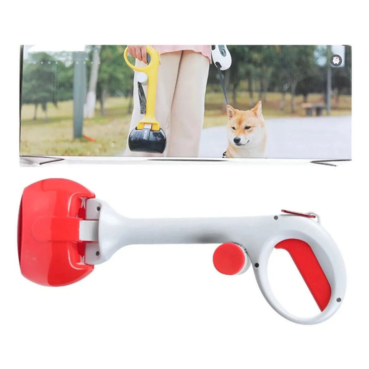Portable Handheld Pet Pooper Scooper With Waste Bag