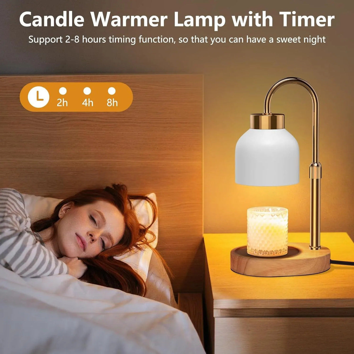 Aroma Wax Melting Lamp  Bedroom Ambient Table Lamp