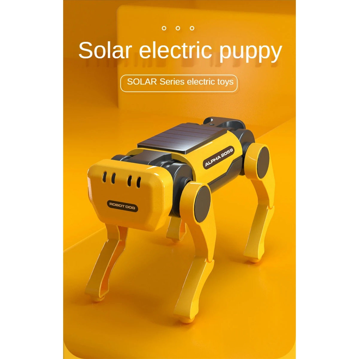 Solar Electric Mechanical Dog Stem Educational Robot Kit