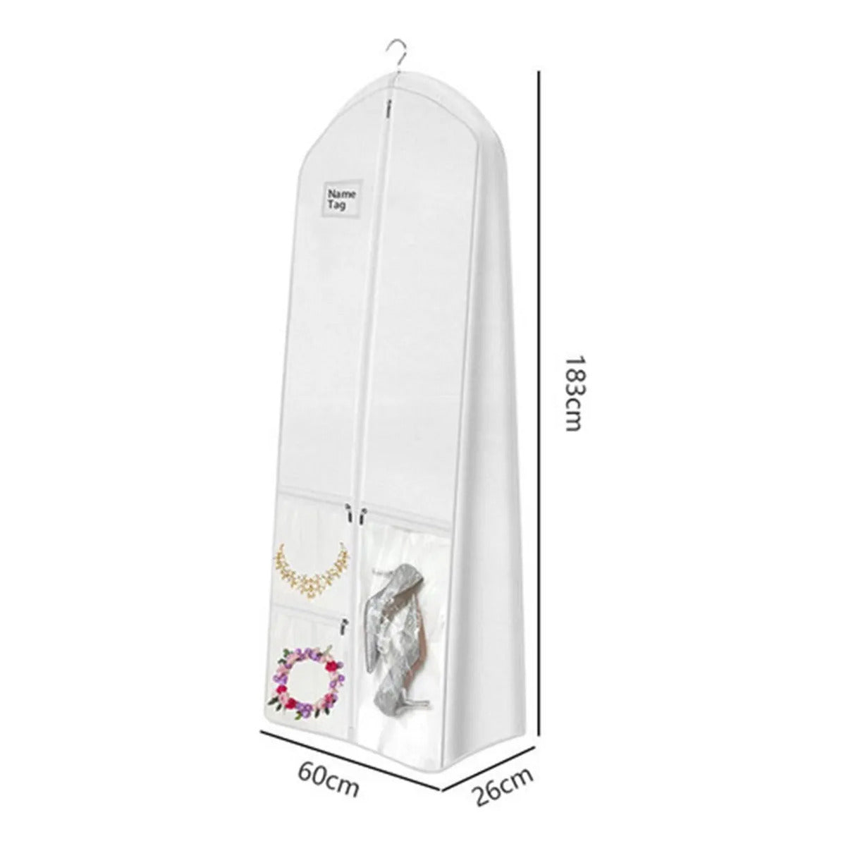 Multi-functional Extra-long Wedding Dress Dust Cover