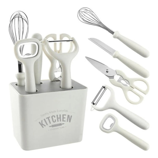 Multifunctional Kitchen Tool 6piece Set Include Storage Base