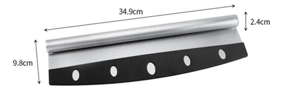 Stainless Steel Foldable Pizza Peel & Rocker Cutter Combo