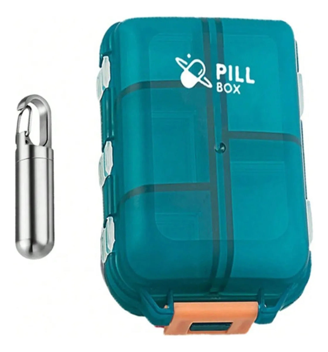Emergency Medicine Capsule 6 Compartment Pill Organizer Set