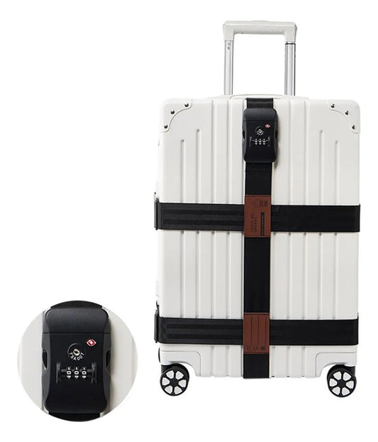 Tsa-approved Lock Cross Luggage Strap Suitcase Belt