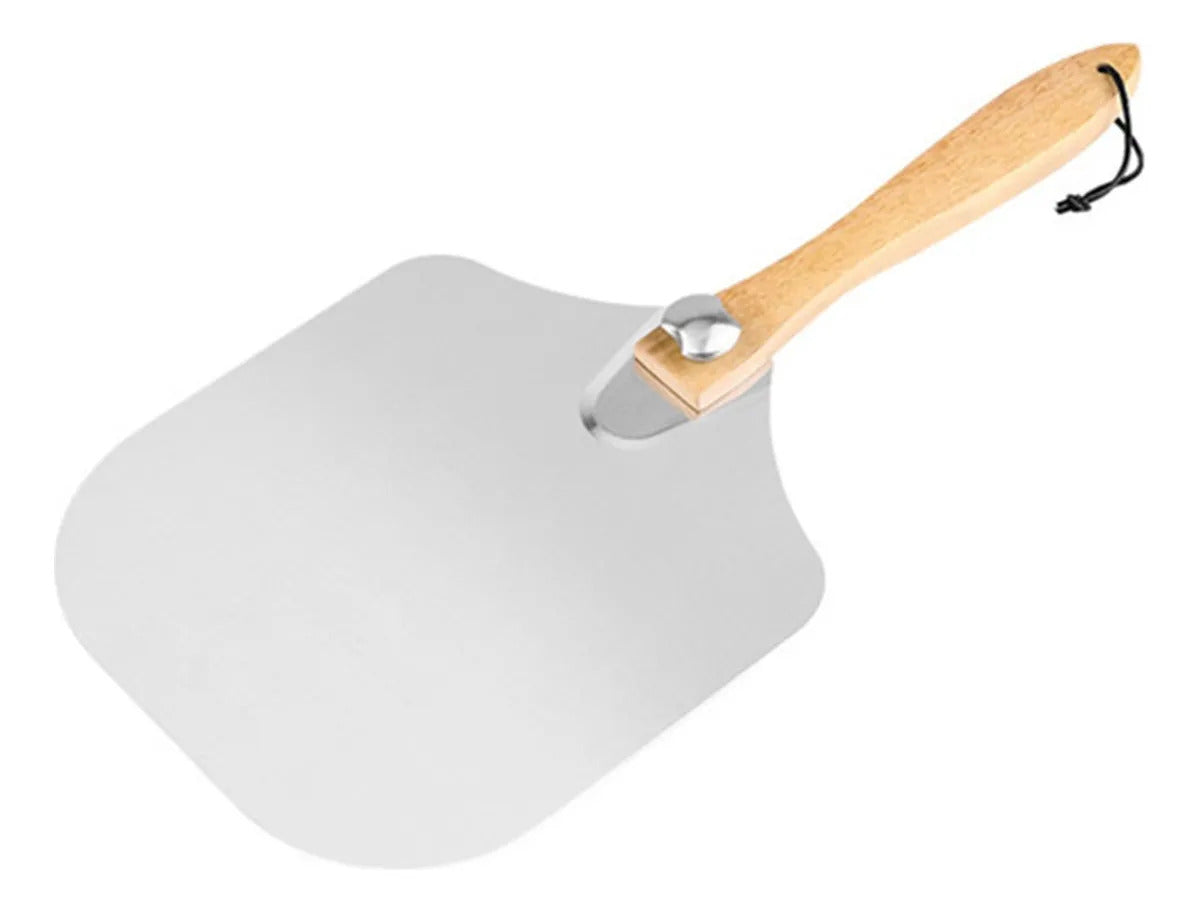 Stainless Steel Foldable Pizza Peel & Rocker Cutter Combo