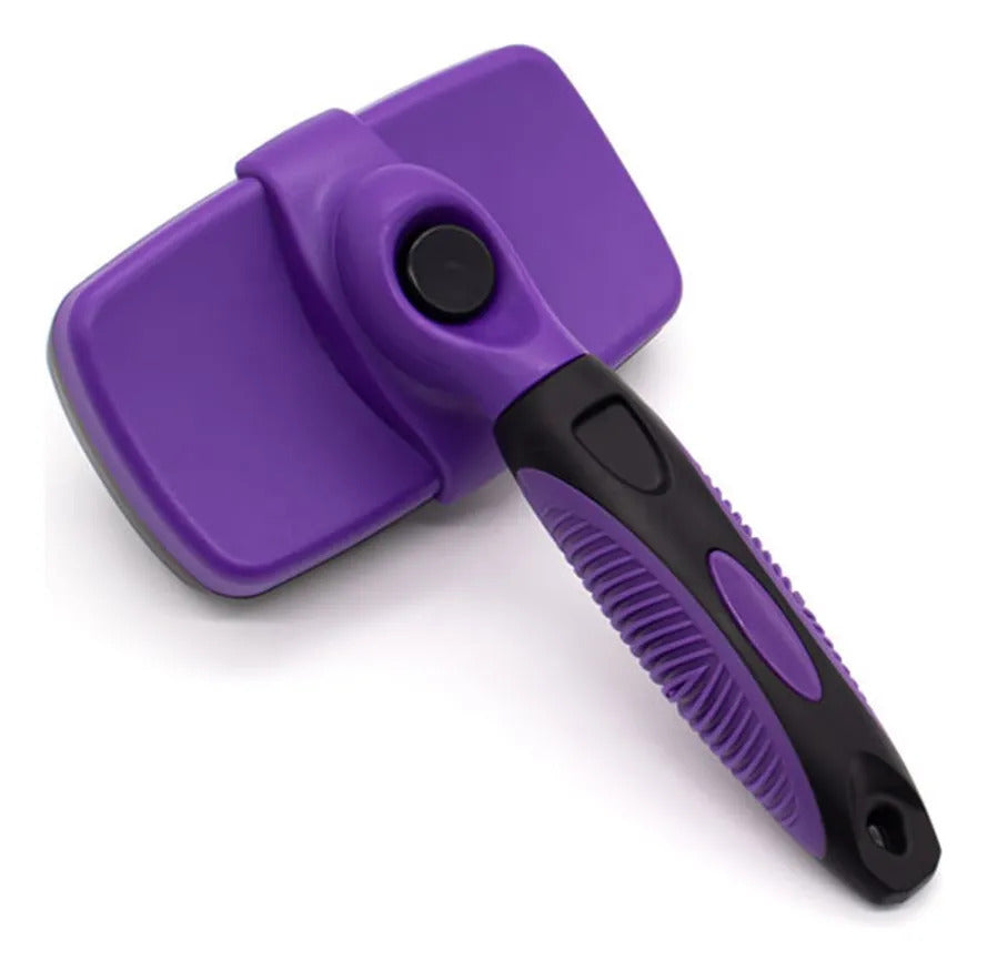One-click Self-cleaning Slicker Brush For Dogs & Cats