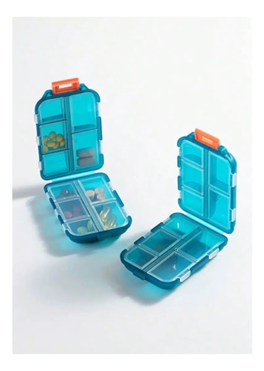 Emergency Medicine Capsule 6 Compartment Pill Organizer Set