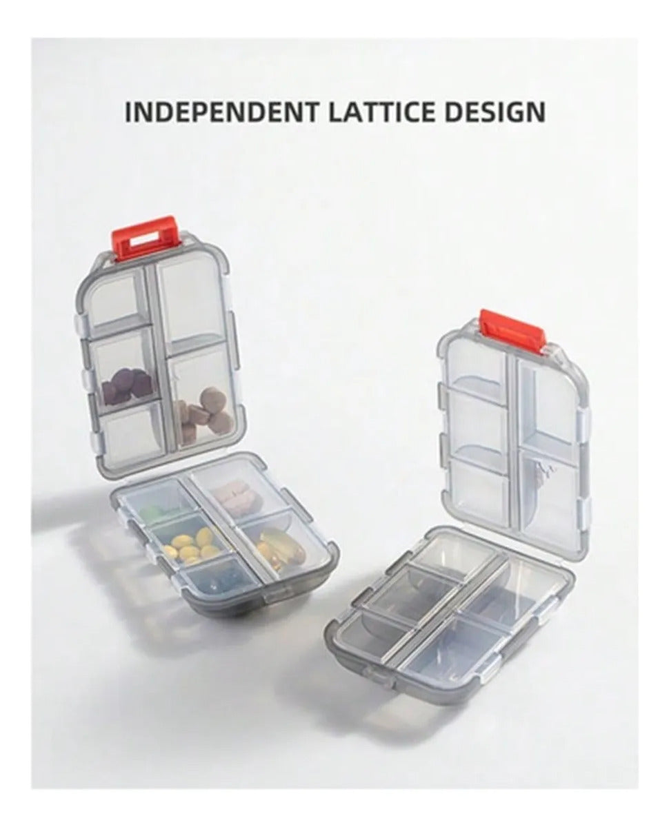 Emergency Medicine Capsule 6 Compartment Pill Organizer Set