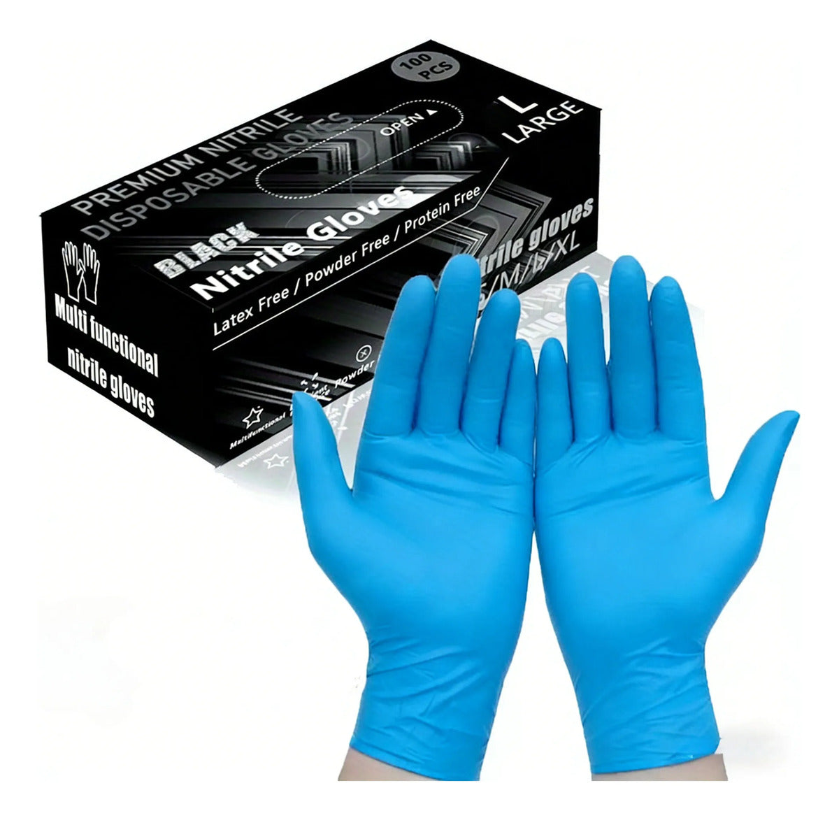 Premium Nitrile Disposable Gloves, Food-grade