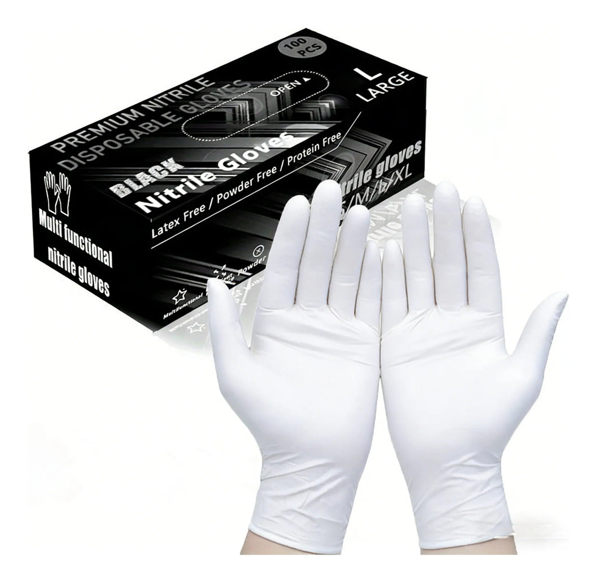 Premium Nitrile Disposable Gloves, Food-grade