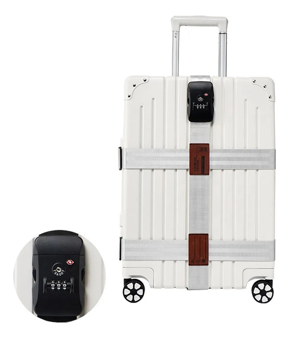 Tsa-approved Lock Cross Luggage Strap Suitcase Belt