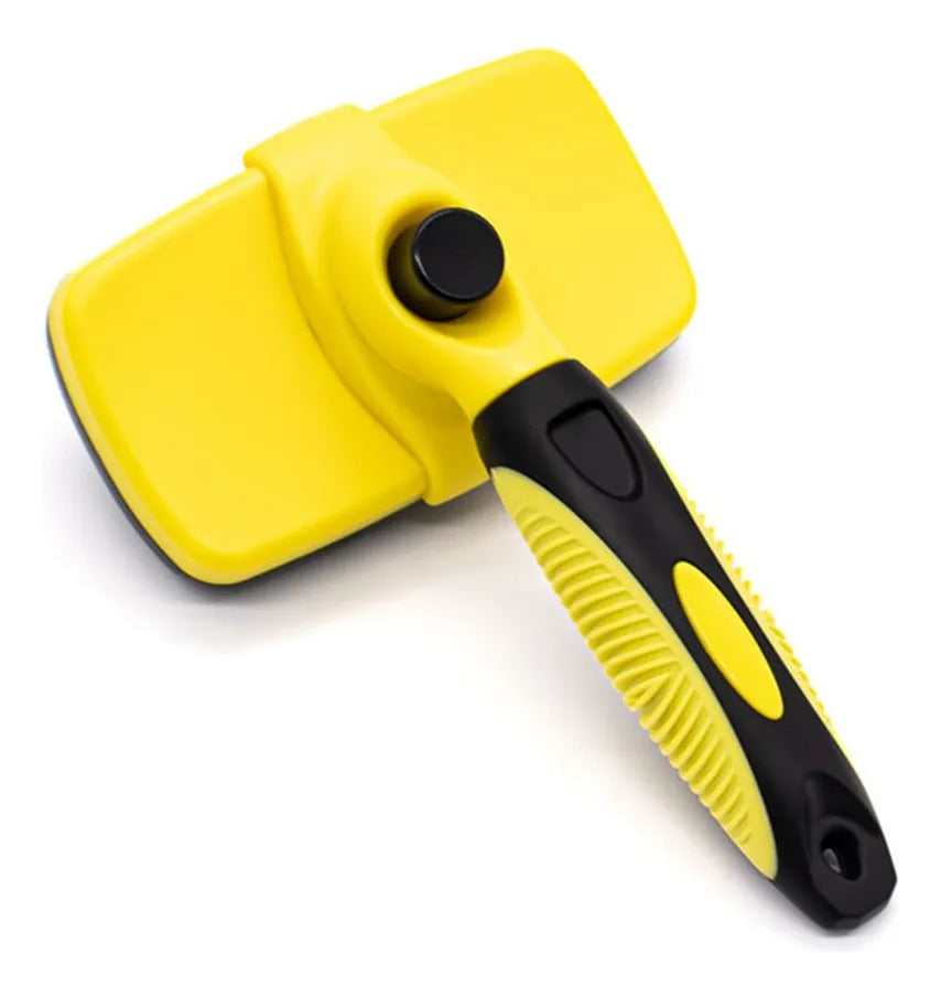 One-click Self-cleaning Slicker Brush For Dogs & Cats
