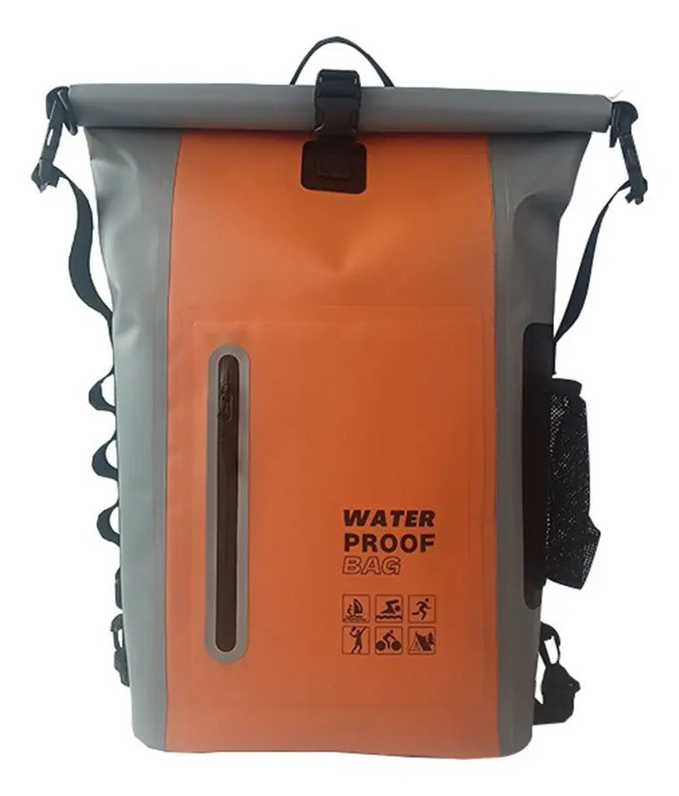 Heavy-duty Roll-top Waterproof Dry Bag Backpack