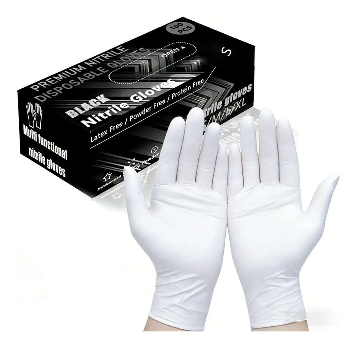 Premium Nitrile Disposable Gloves, Food-grade