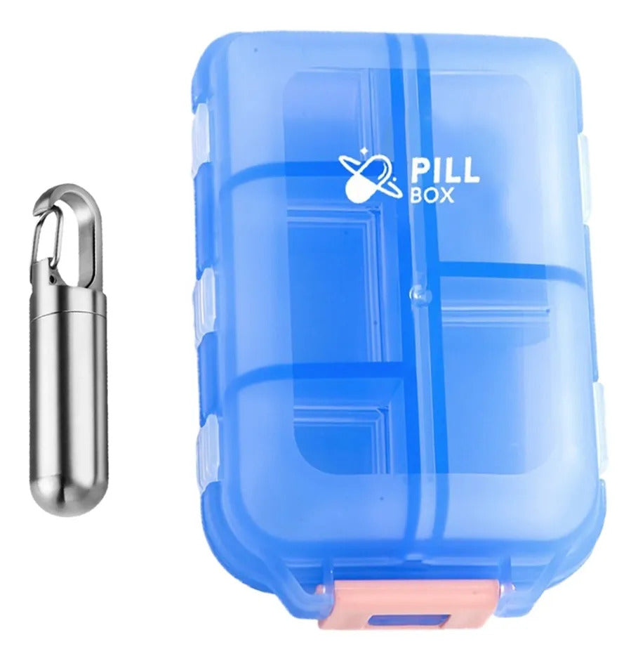 Emergency Medicine Capsule 6 Compartment Pill Organizer Set