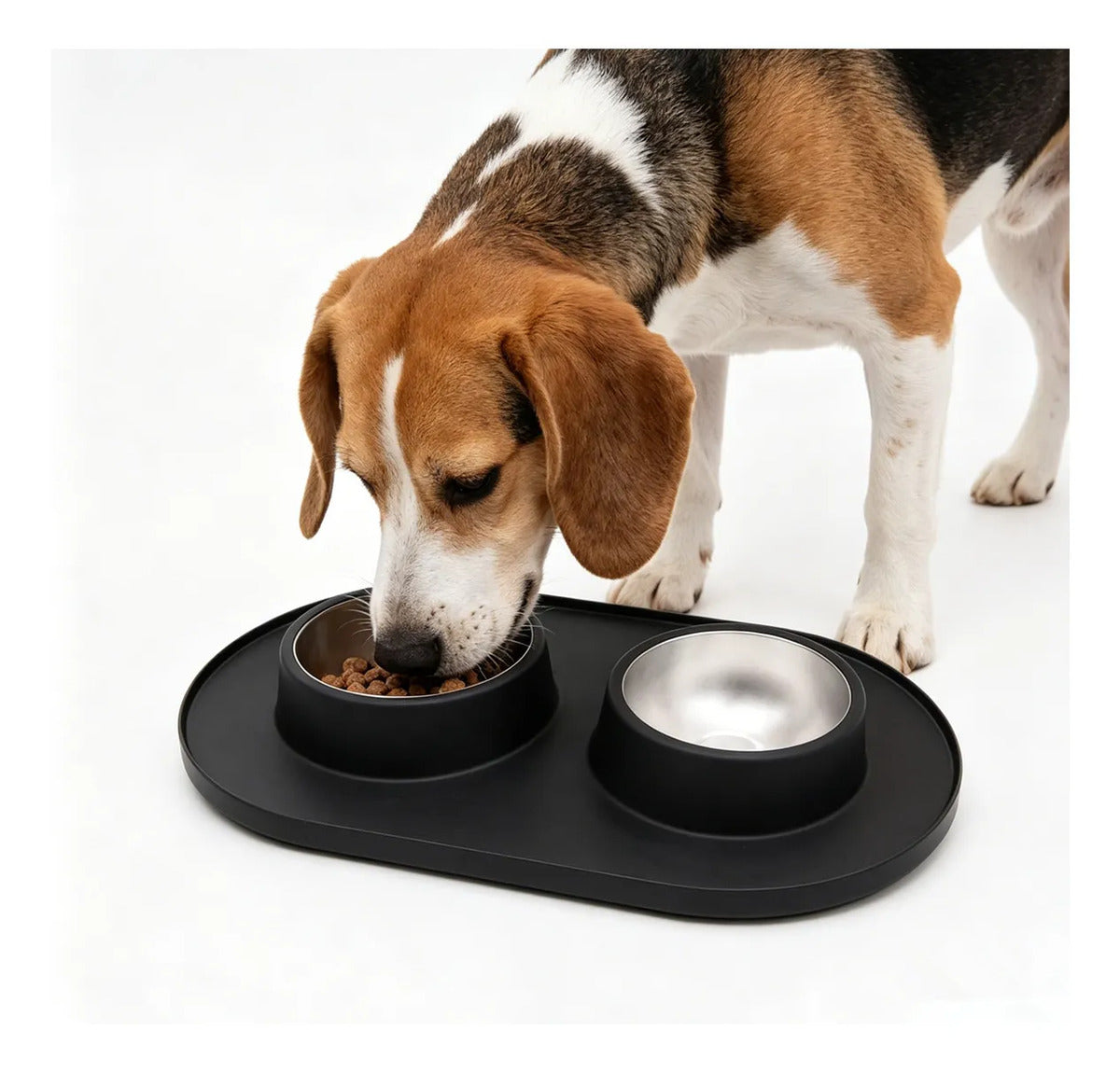 Pet Spill-proof Stainless Steel Double Bowl