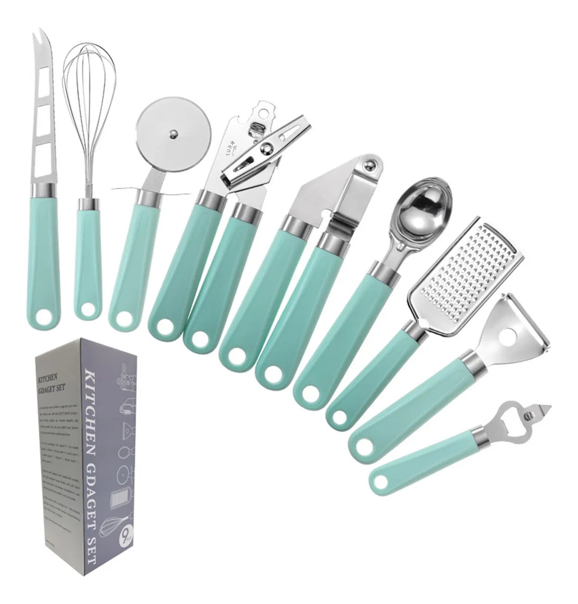 9-piece Premium Stainless Steel Kitchen Gadget Set