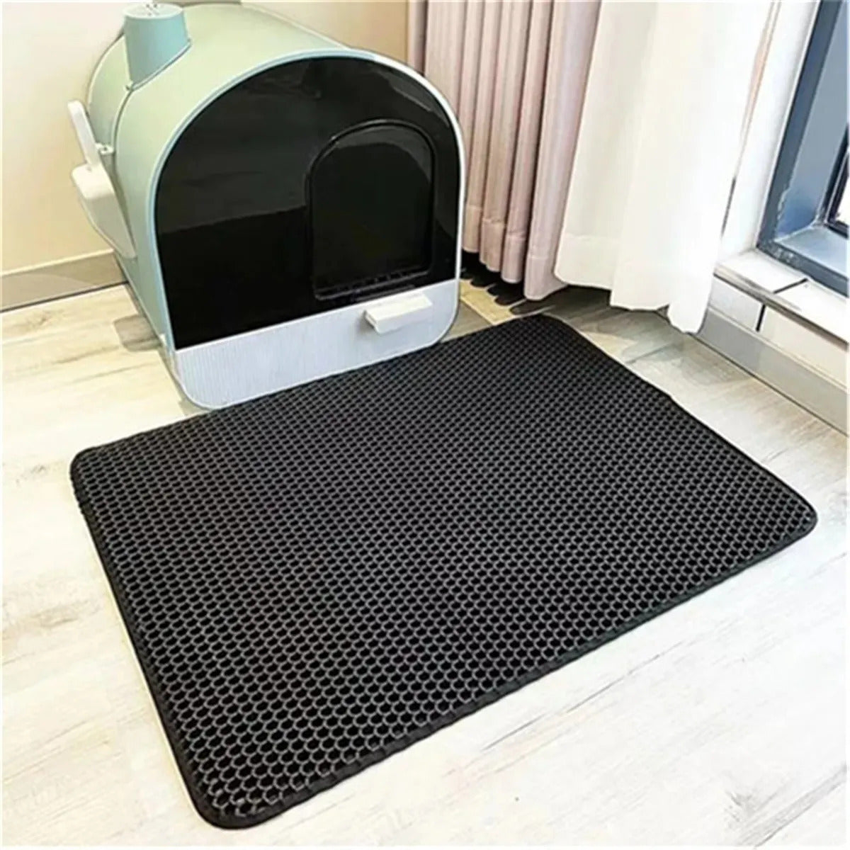Waterproof & Non-slip Honeycomb Cat Litter Trapping Mat