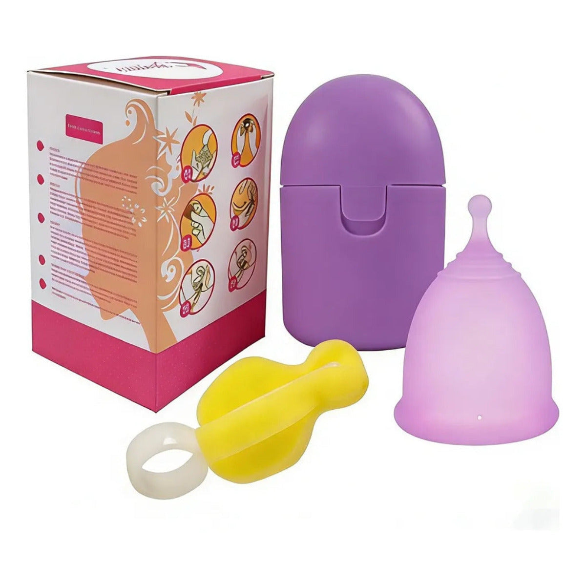 Medical-grade Silicone Menstrual Cup Set With Storage Case
