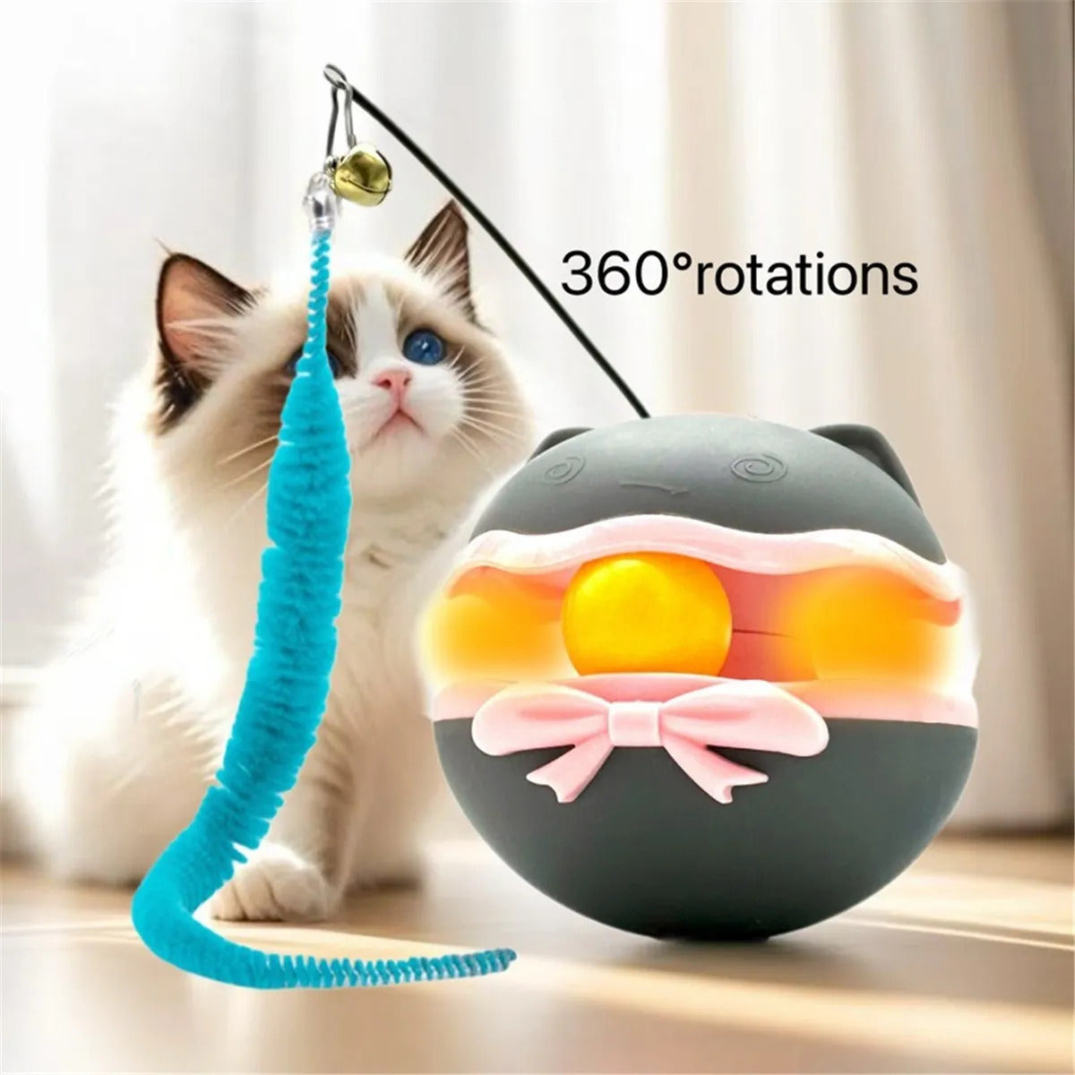 Smart Rotating Electric Cat Toy (clamshell Model)