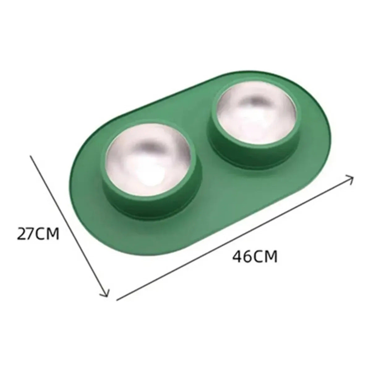 Pet Spill-proof Stainless Steel Double Bowl