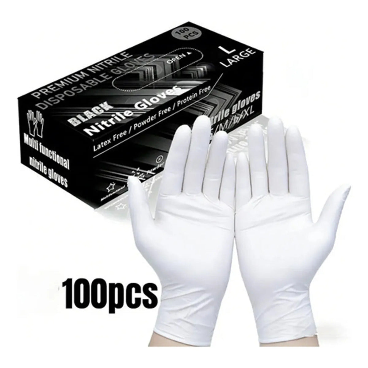 Premium Nitrile Disposable Gloves, Food-grade
