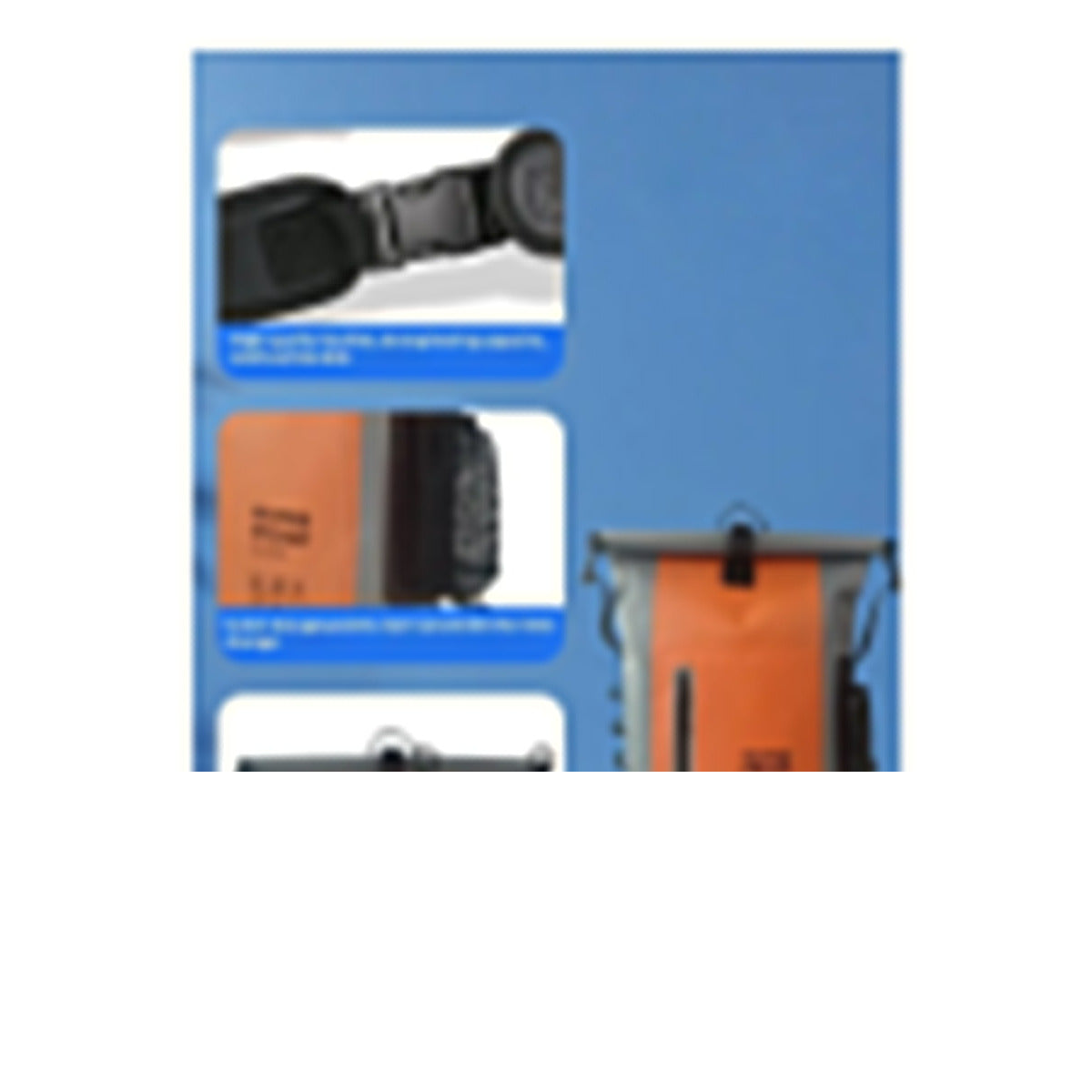 Heavy-duty Roll-top Waterproof Dry Bag Backpack