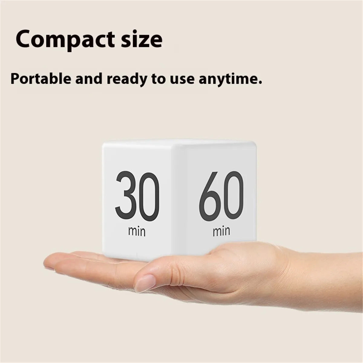Gravity Sensing Flip Cube Timer - Digital Pomodoro Timer