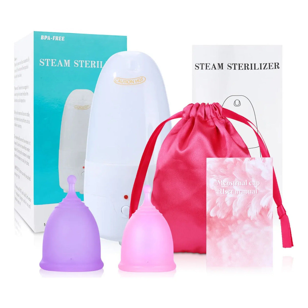 Menstrual Cup Steam Sterilizer 3-minute Rapid Sterilization